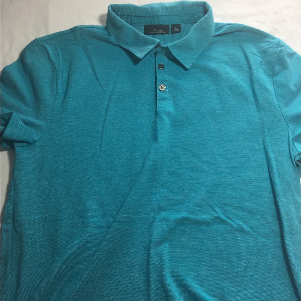 Marc Anthony men's large blue polo